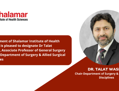 Appointment of Dr. Talat Waseem as Chair-Department of Surgery & Allied Surgical Disciplines