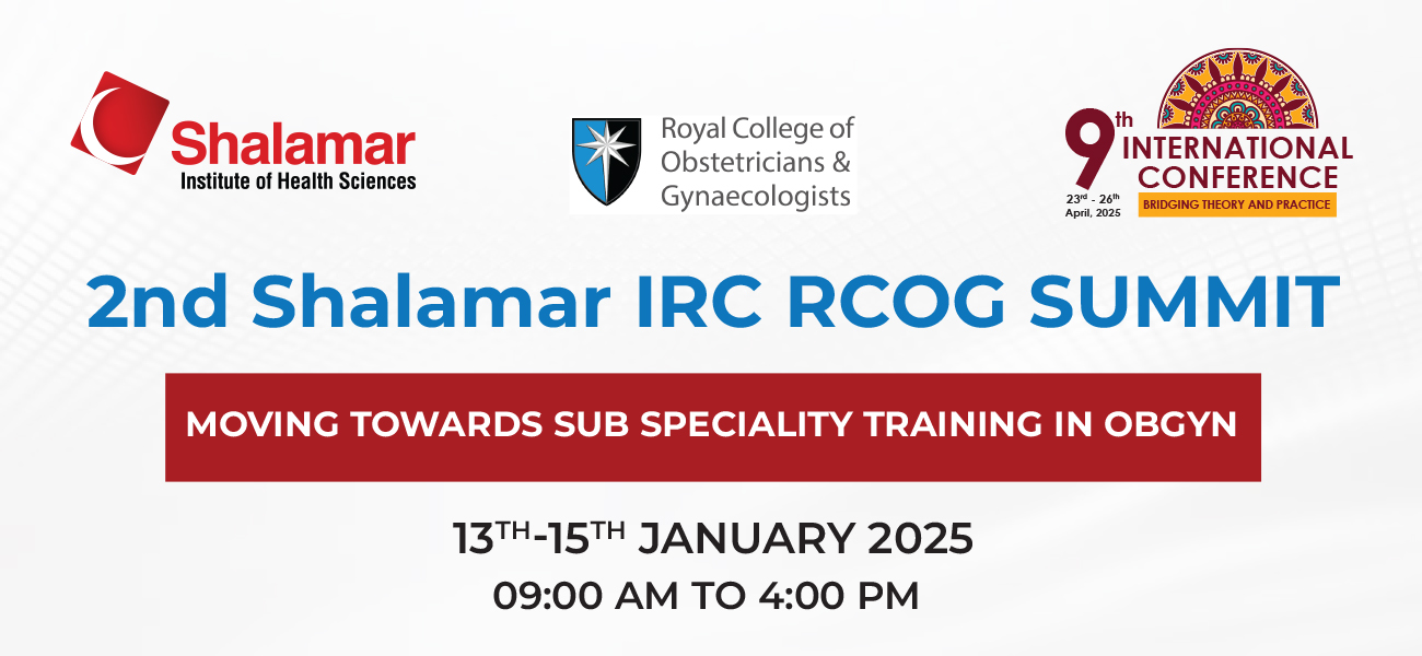 2nd Shalamar IRC RCOG Summit 2025